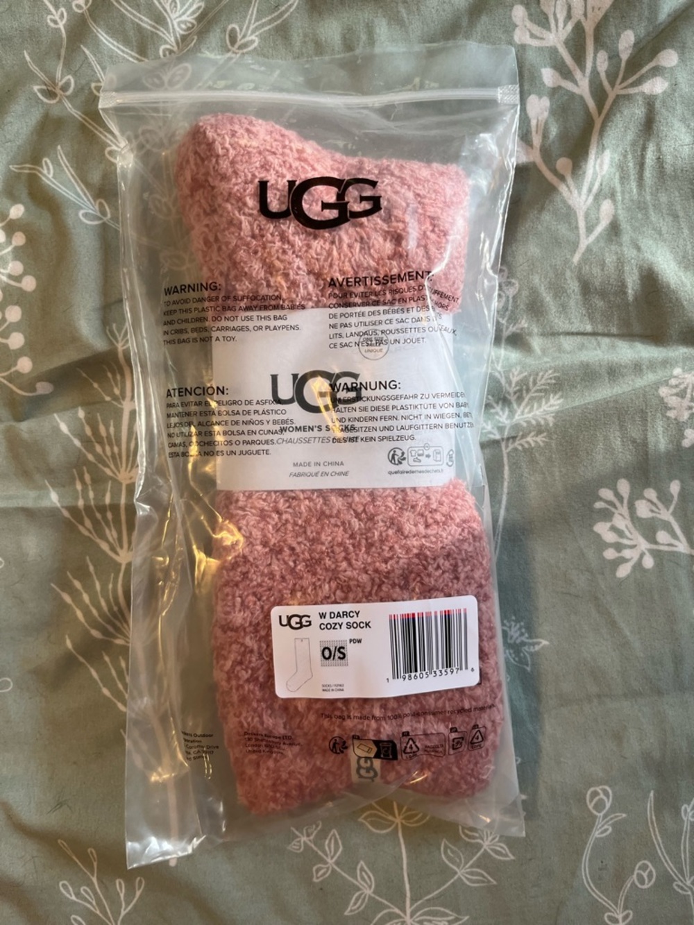 UGG W Darcy Cozy Sock - Dusty Pink